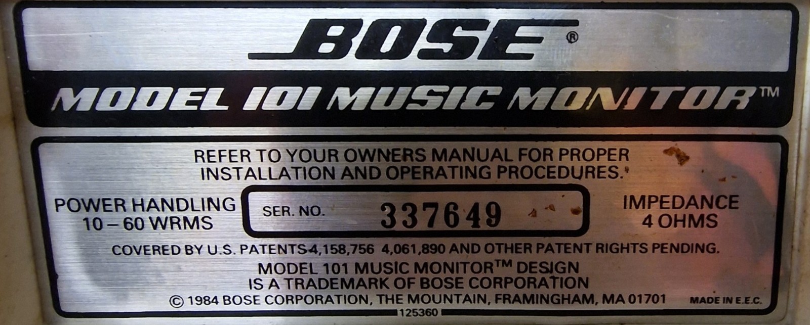 Bose Model 101 Music Monitor Lautsprecher Paar Regal-Boxen Vintage Speaker Pair 6 Bose Model 101 Music Monitor Lautsprecher Paar Regal-Boxen Vintage Speaker Pair