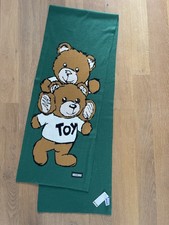 Brand New Moschino Teddy Bear Wool Blend Scarf
