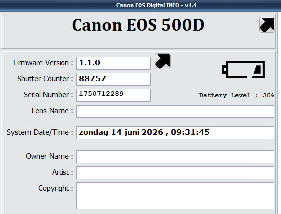 Canon EOS 500D 15.1MP Digital SLR *Camera Body Only* + grip and strap 11 Canon EOS 500D 15.1MP Digital SLR *Camera Body Only* + grip and strap