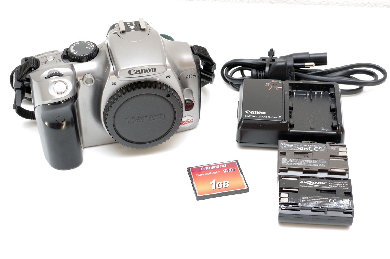 Canon EOS Digital Rebel DSLR digital camera 6.3MP *TESTED & NICE* 1 Canon EOS Digital Rebel DSLR digital camera 6.3MP *TESTED & NICE*