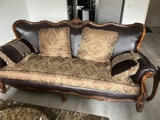 Chinese set meubilair, 3-zitsbank, 2-zitbank, salontafel, eettafel met stoelen