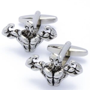 Cufflinks - Fitness Bodybuilder - - 25mm x 16mm -