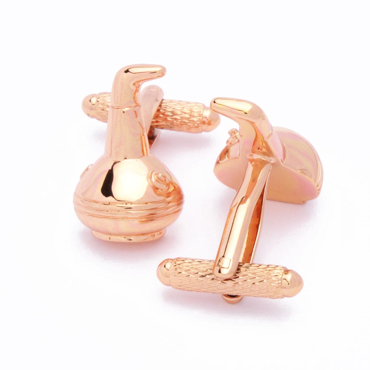 Cufflinks - Perfume bottles Rose Gold - - 22mm x 14mm - 4 Cufflinks - Perfume bottles Rose Gold - - 22mm x 14mm -