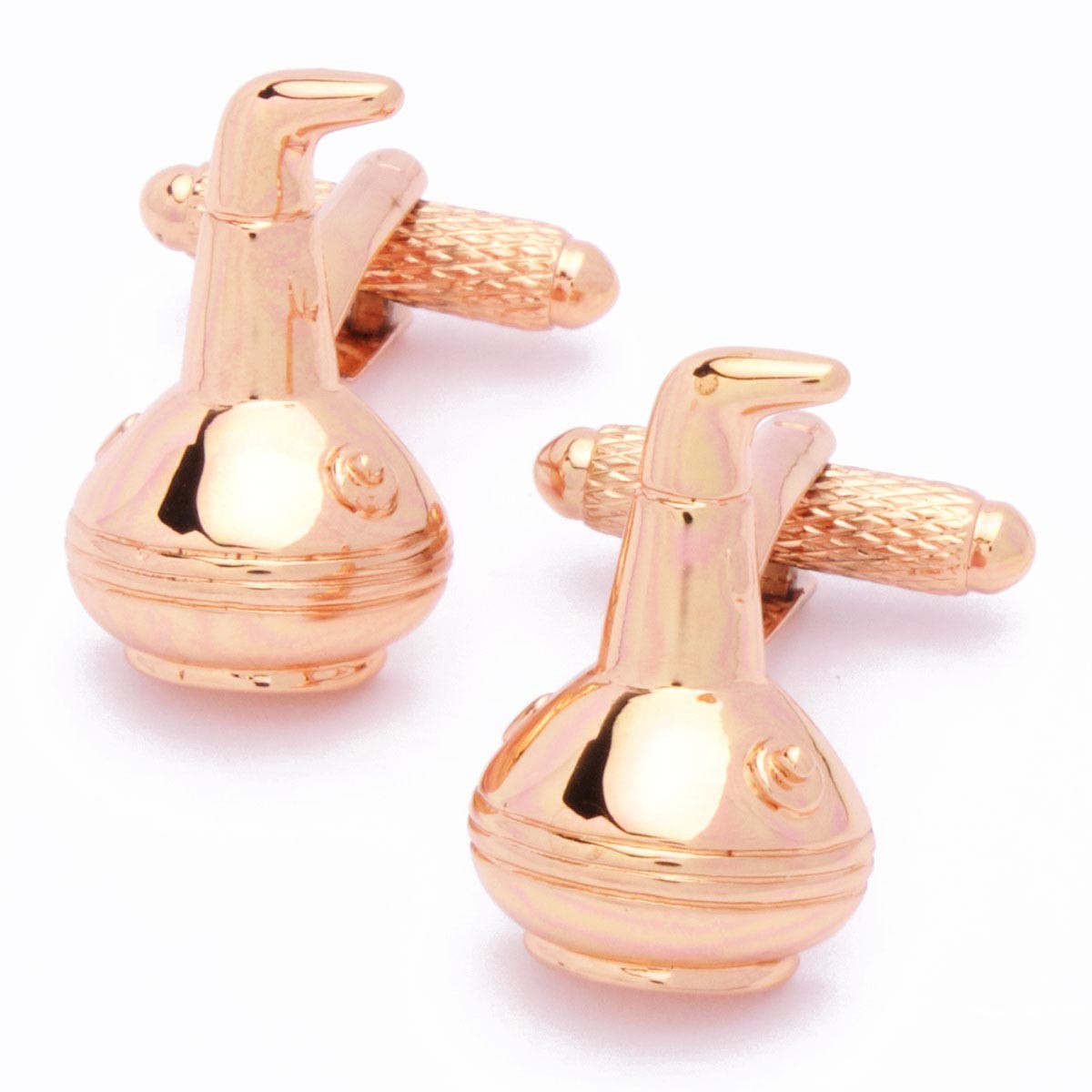 Cufflinks - Perfume bottles Rose Gold - - 22mm x 14mm - 5 Cufflinks - Perfume bottles Rose Gold - - 22mm x 14mm -