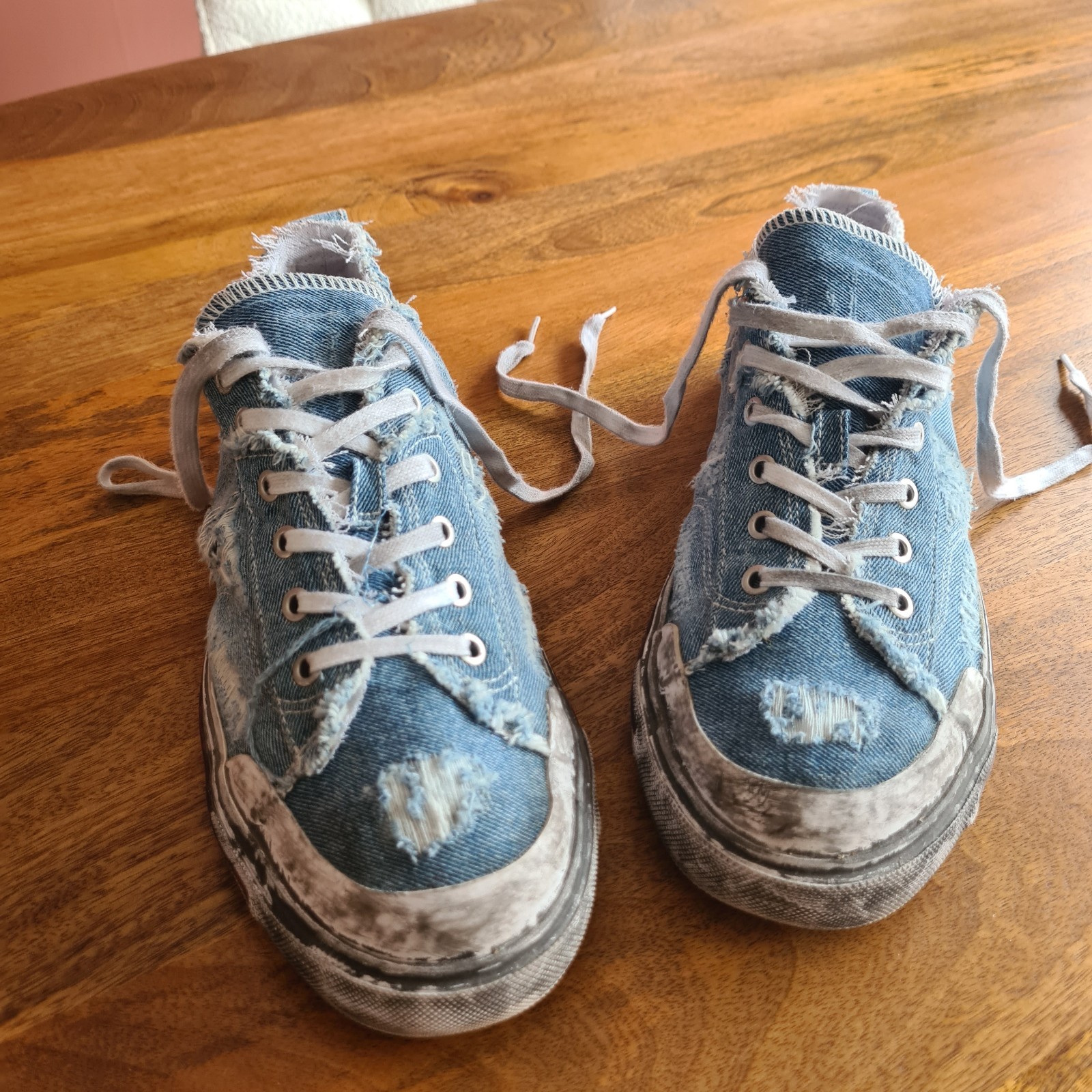Diesel Blue & White S-Athos Mid Sneakers 3 Diesel Blue & White S-Athos Mid Sneakers