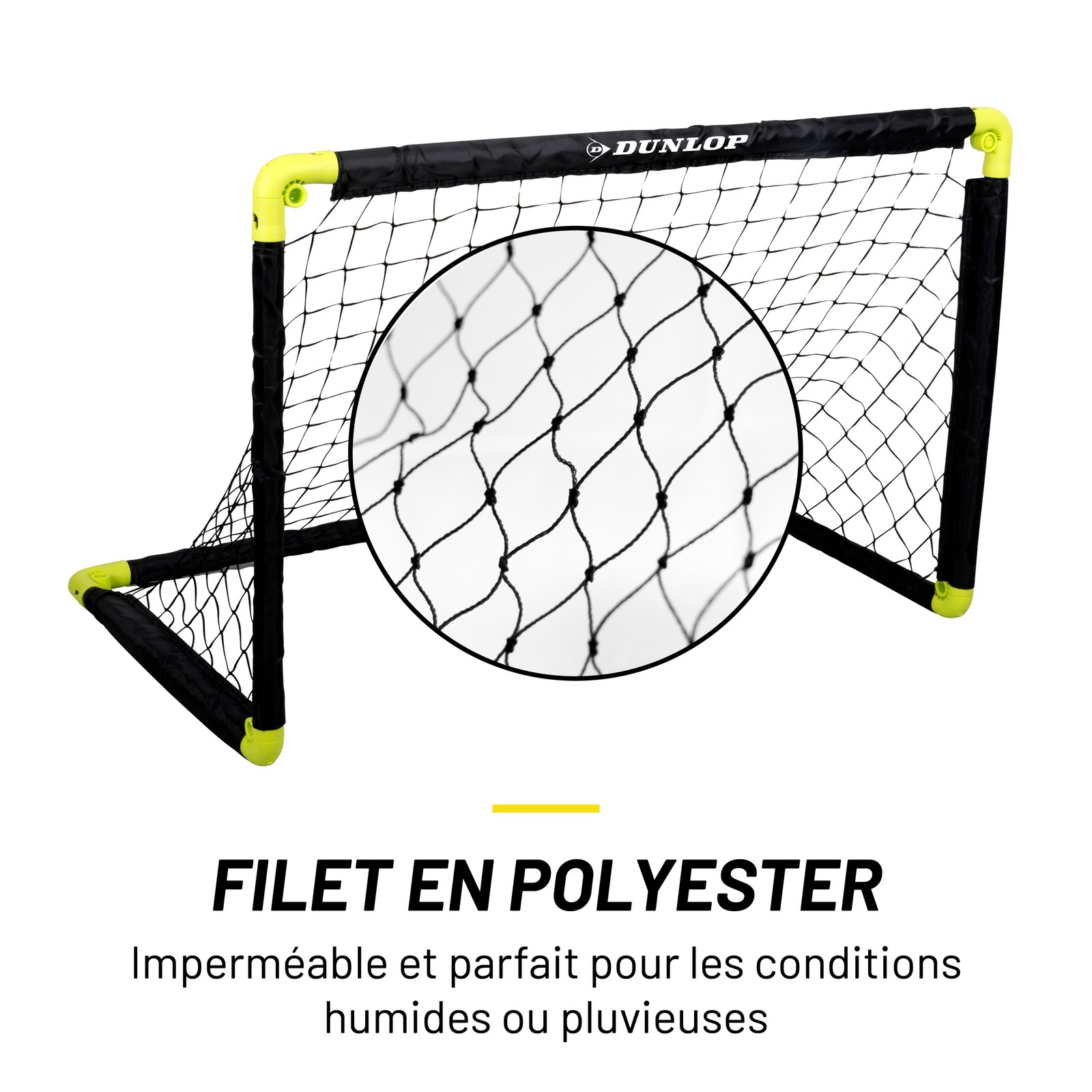 Dunlop Cage de Foot - But de Foot Enfant - Mini But Pliable et Montage Rapide - 4 Dunlop Cage de Foot - But de Foot Enfant - Mini But Pliable et Montage Rapide -