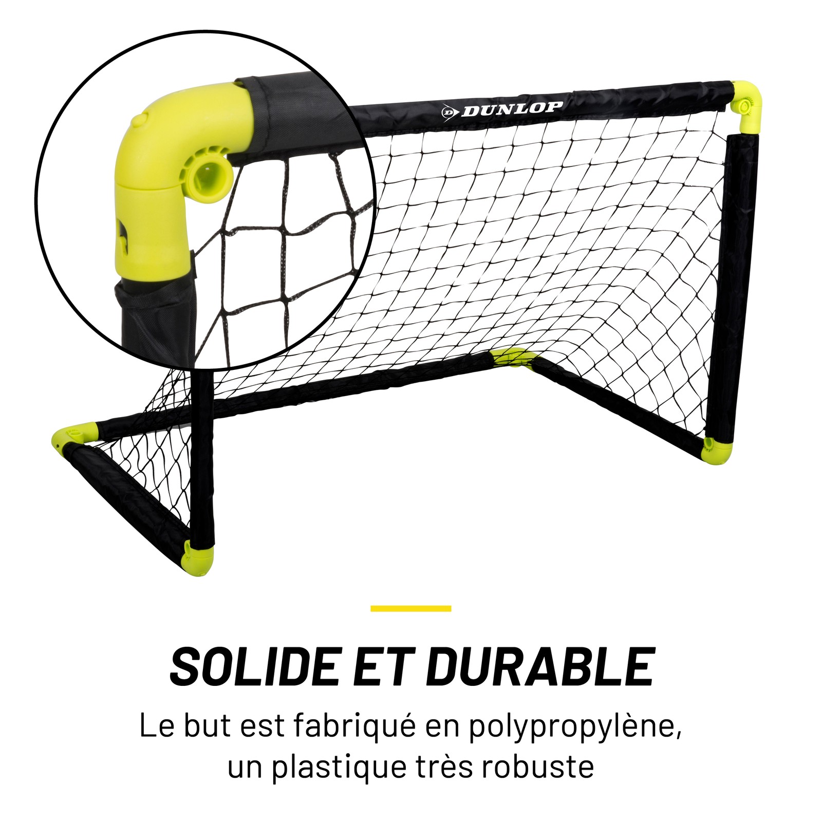 Dunlop Cage de Foot - But de Foot Enfant - Mini But Pliable et Montage Rapide - 5 Dunlop Cage de Foot - But de Foot Enfant - Mini But Pliable et Montage Rapide -