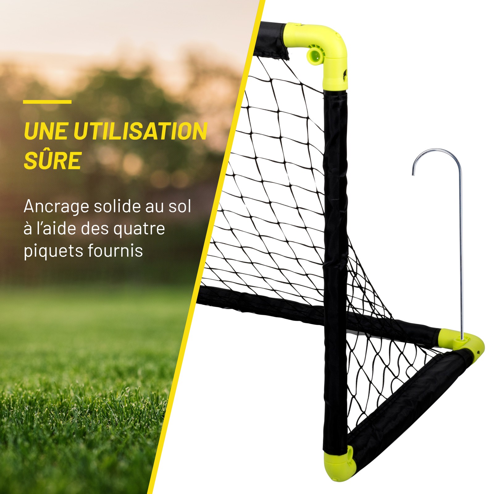 Dunlop Cage de Foot - But de Foot Enfant - Mini But Pliable et Montage Rapide - 7 Dunlop Cage de Foot - But de Foot Enfant - Mini But Pliable et Montage Rapide -
