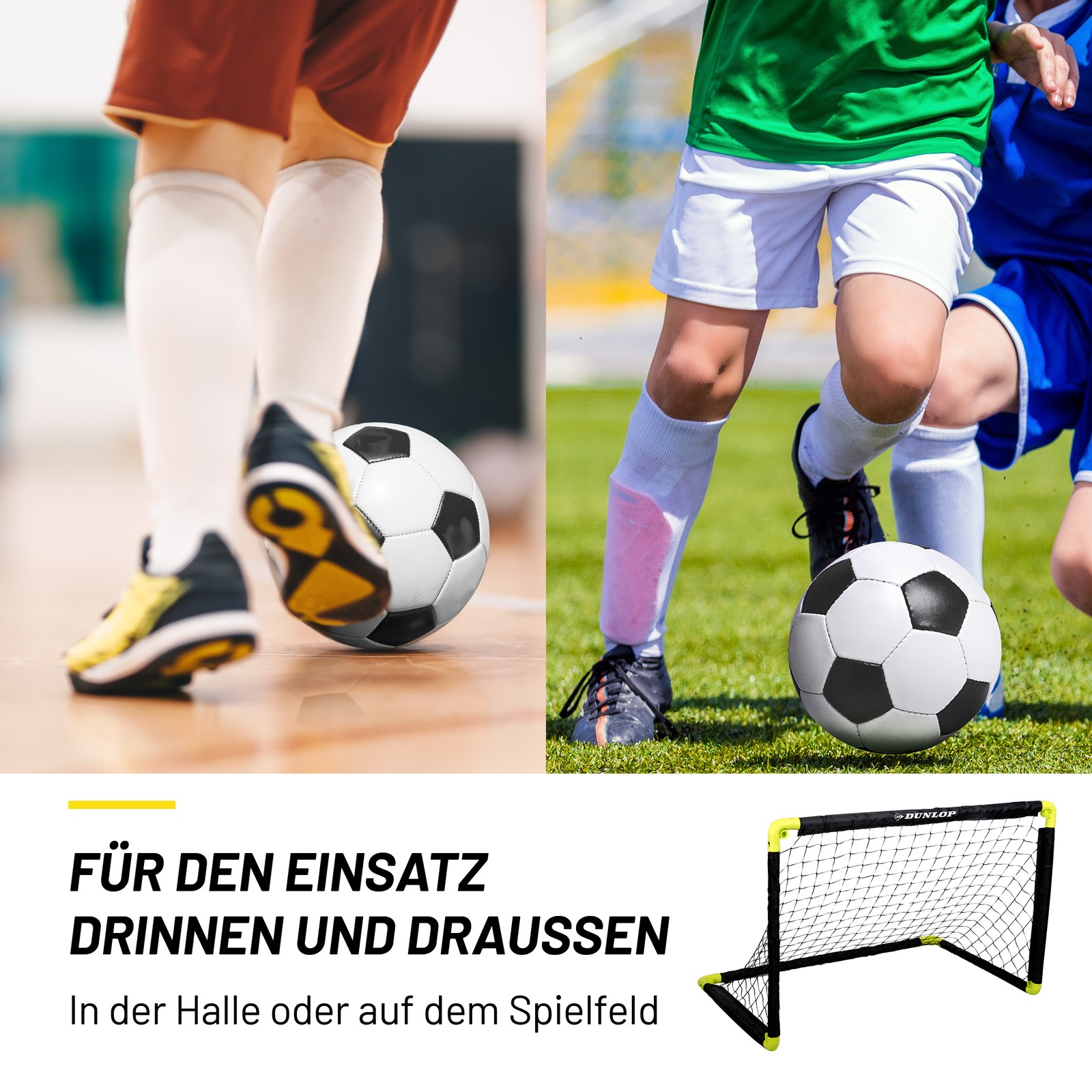 Dunlop Fußballtor 90 x 59 x 61 cm - Faltbares fußball Tor - Fussballtore für Gar 10 Dunlop Fußballtor 90 x 59 x 61 cm - Faltbares fußball Tor - Fussballtore für Gar