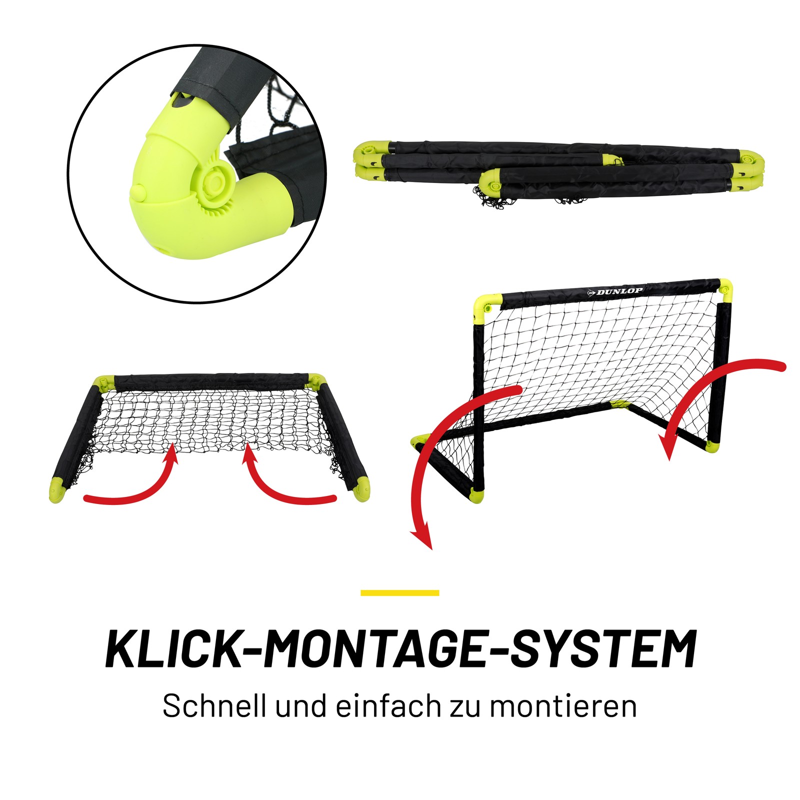 Dunlop Fußballtor 90 x 59 x 61 cm - Faltbares fußball Tor - Fussballtore für Gar 6 Dunlop Fußballtor 90 x 59 x 61 cm - Faltbares fußball Tor - Fussballtore für Gar