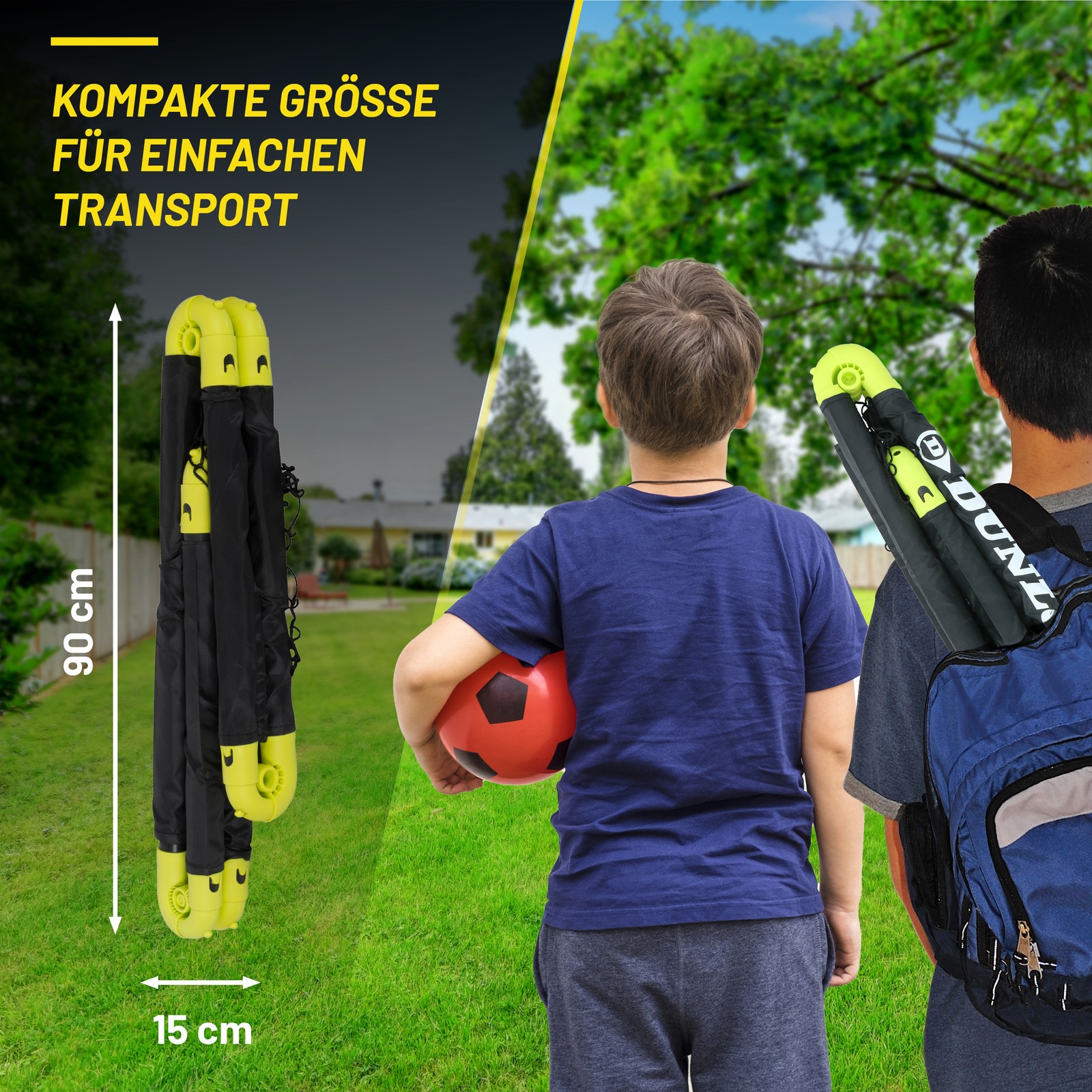 Dunlop Fußballtor 90 x 59 x 61 cm - Faltbares fußball Tor - Fussballtore für Gar 9 Dunlop Fußballtor 90 x 59 x 61 cm - Faltbares fußball Tor - Fussballtore für Gar
