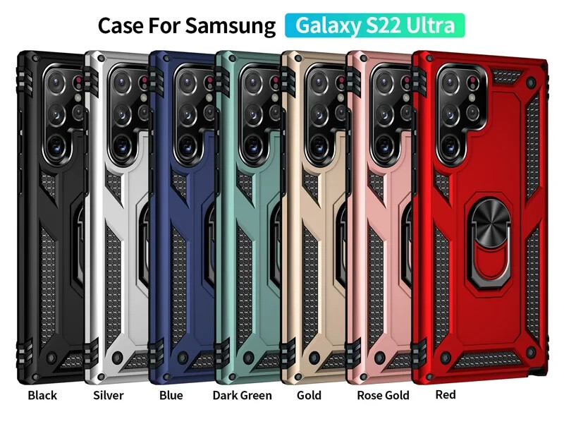 Funda Para Galaxy Samsung Con Anillo De Metal Y Soporte Funda S24 S23 S22 1 Funda Para Galaxy Samsung Con Anillo De Metal Y Soporte Funda S24 S23 S22