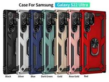 Funda Para Galaxy Samsung Con Anillo De Metal Y Soporte Funda S24 S23 S22