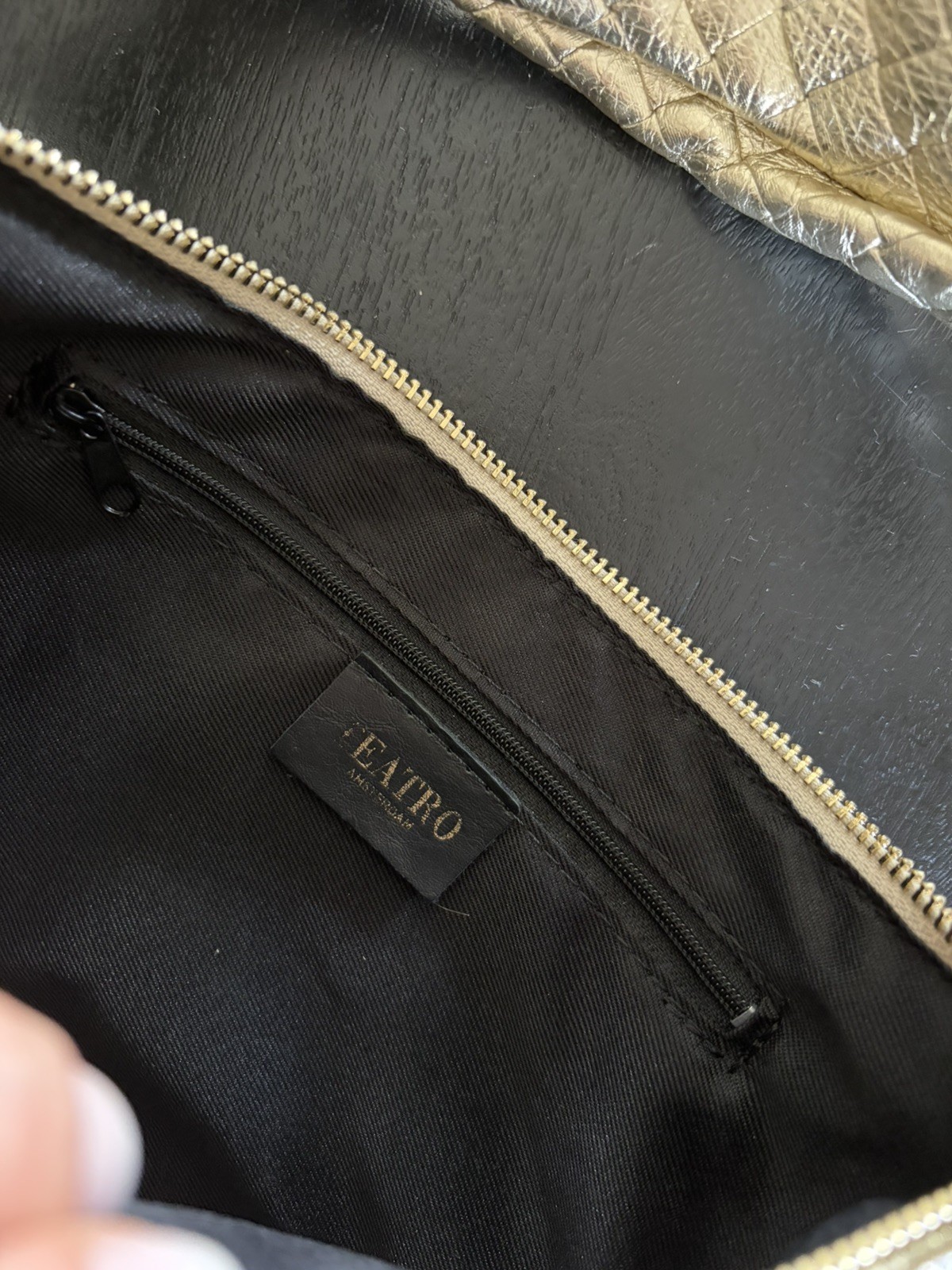 Handbag gold Bottega Gevlochten Handtas goud leer 5 Handbag gold Bottega Gevlochten Handtas goud leer