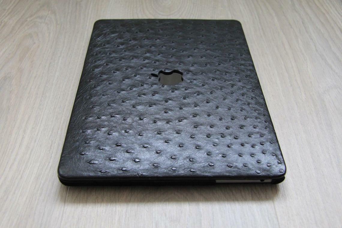Handmade Luxury Macbook Pro Touch 13 inch Genuine Ostrich Leather Cover Case 9 Handmade Luxury Macbook Pro Touch 13 inch Genuine Ostrich Leather Cover Case
