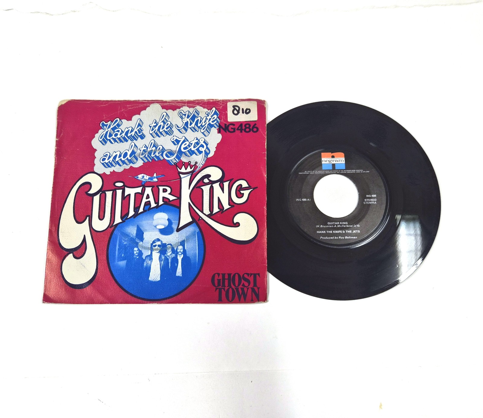 Hank The Knife & The Jets – Guitar King / Ghost Town – 7" Vinyl Single – NM 1 Hank The Knife & The Jets – Guitar King / Ghost Town – 7" Vinyl Single – NM