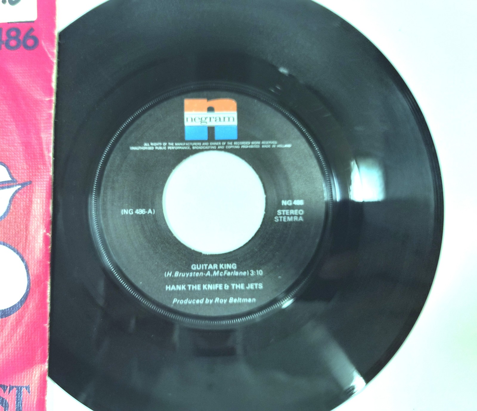 Hank The Knife & The Jets – Guitar King / Ghost Town – Single Vinyle 7" NM 2 Hank The Knife & The Jets – Guitar King / Ghost Town – Single Vinyle 7" NM