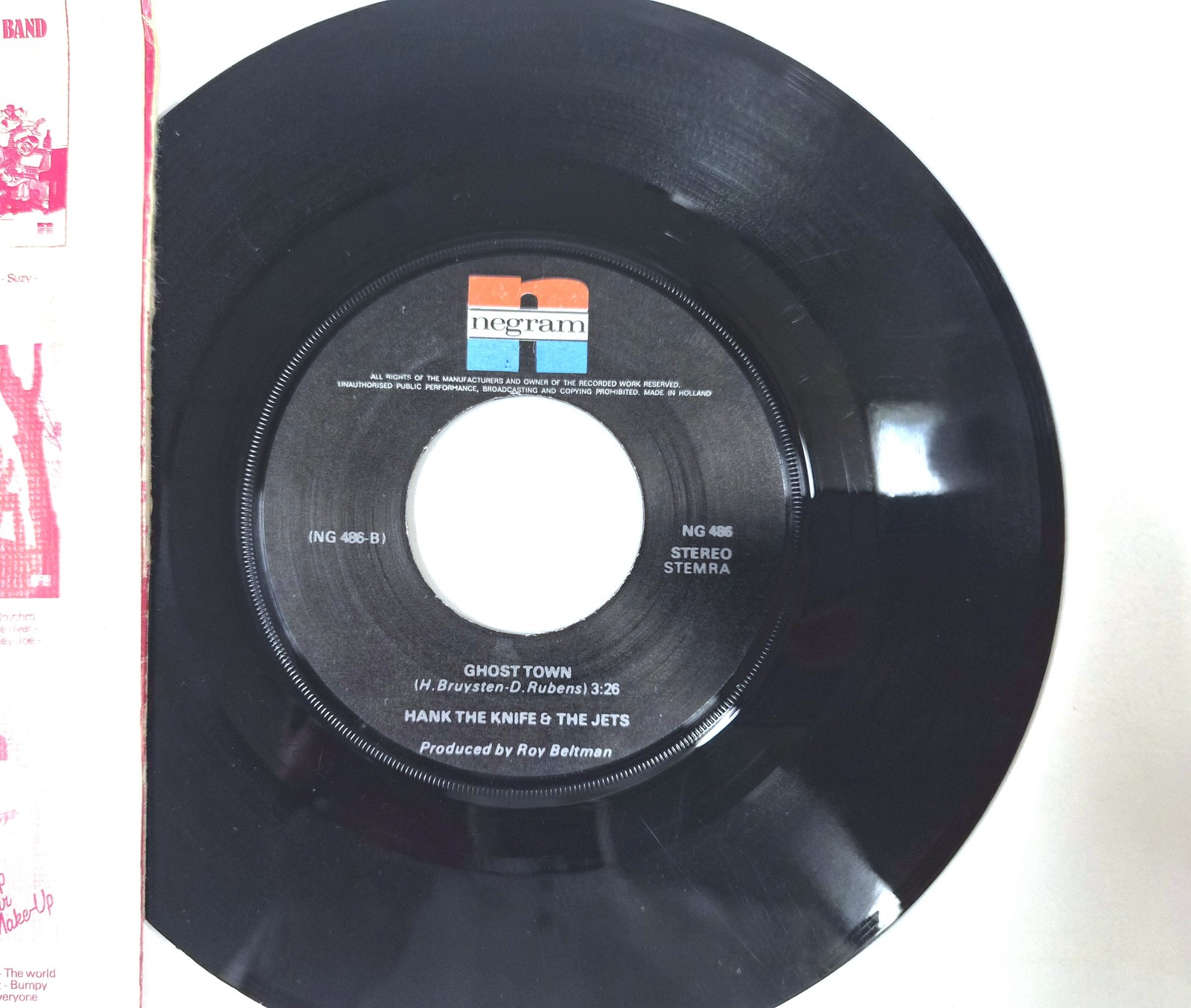 Hank The Knife & The Jets – Guitar King / Ghost Town – Single Vinyle 7" NM 4 Hank The Knife & The Jets – Guitar King / Ghost Town – Single Vinyle 7" NM
