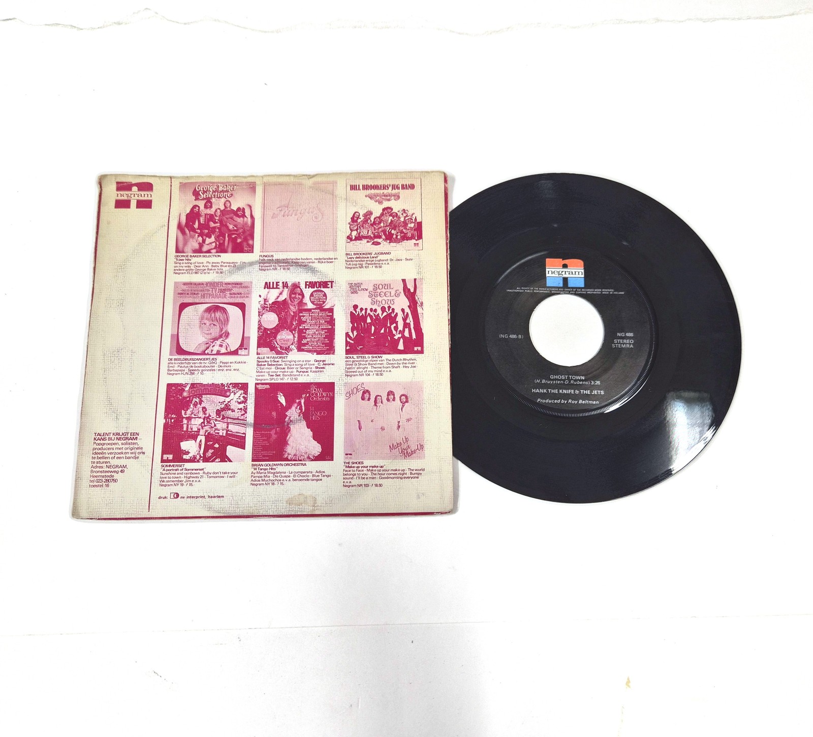 Hank The Knife & The Jets – Guitar King / Ghost Town – Singolo Vinile 7" NM 3 Hank The Knife & The Jets – Guitar King / Ghost Town – Singolo Vinile 7" NM