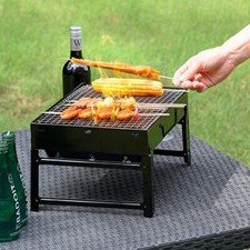 Houtskool BBQ grill rooster festival strand park camping inklapbaar 35x27.5x20cm