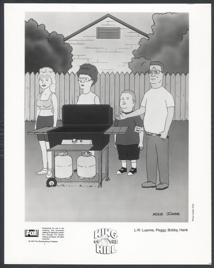 King Of The Hill ’97 CARTOON ANIMATION BARBECUE LUANNE PEGGY BOBBY HANK 1 King Of The Hill ’97 CARTOON ANIMATION BARBECUE LUANNE PEGGY BOBBY HANK