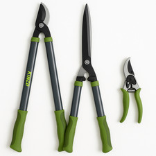 Kinzo Set de sécateurs Set combiné de taille - 3 pièces - Sécateurs - Coupe-haie