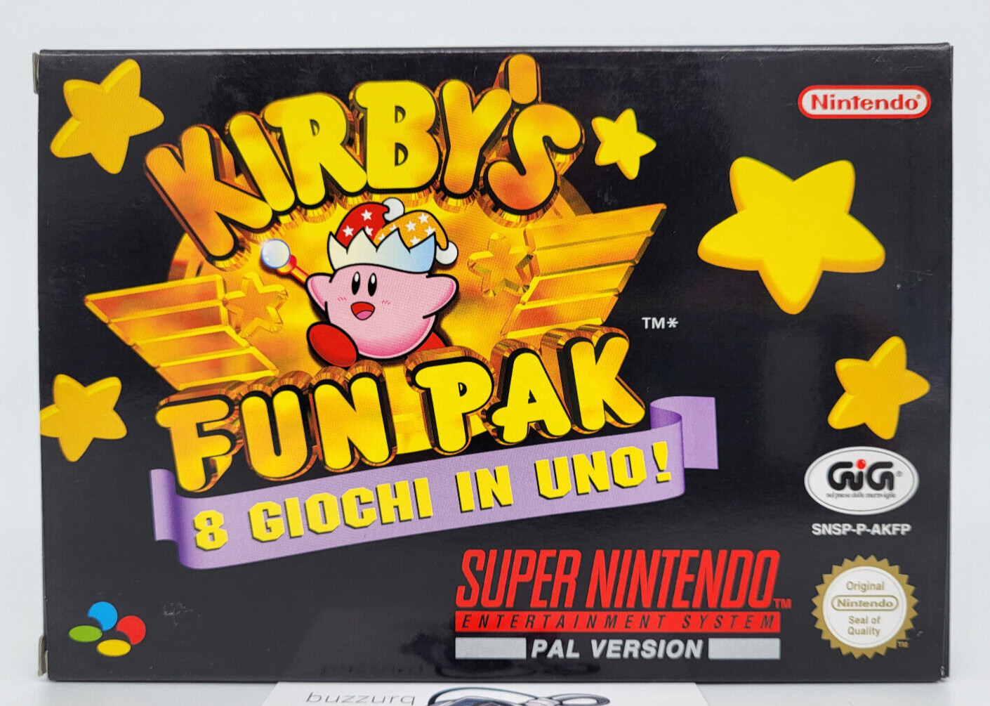 Kirby's Fun Pak - Super Nintendo SNES - CIB ITA Near Mint 1 Kirby's Fun Pak - Super Nintendo SNES - CIB ITA Near Mint