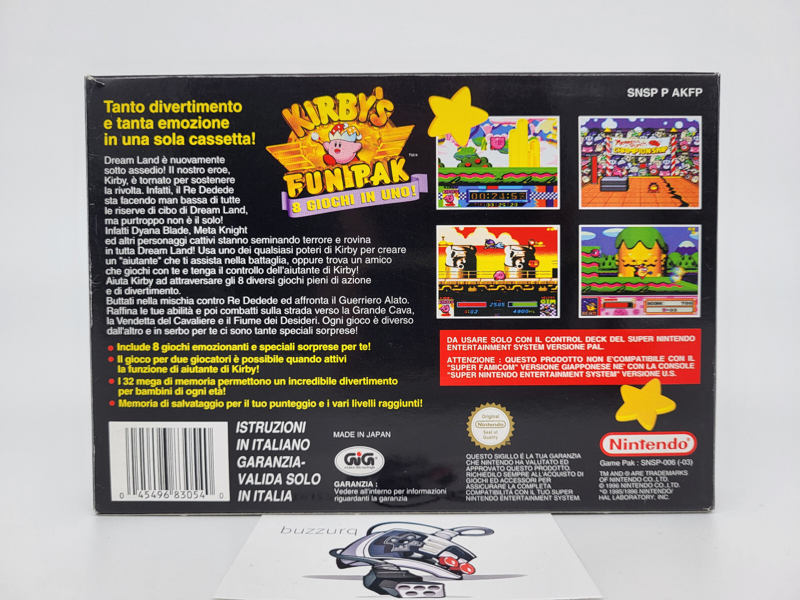 Kirby's Fun Pak - Super Nintendo SNES - CIB ITA Near Mint 3 Kirby's Fun Pak - Super Nintendo SNES - CIB ITA Near Mint