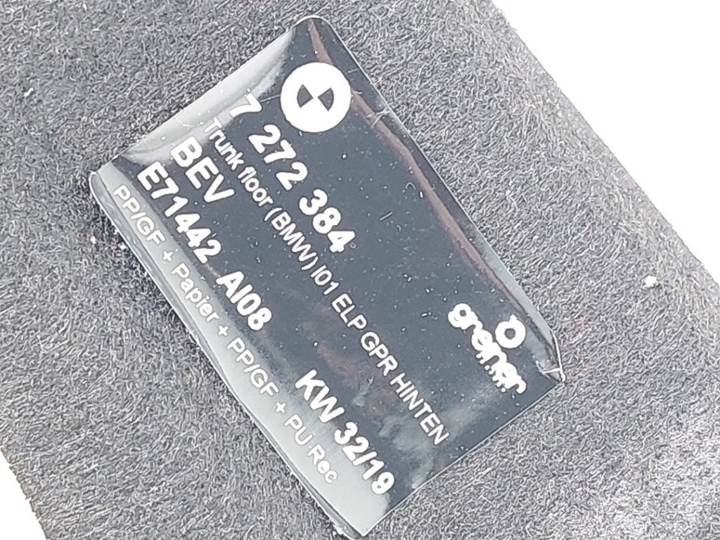 KOFFERRAUM MATTE TRUNK MAT BMW i3 (I01) Hatchback i3 (IB1P25B) 2019 1404161 4 KOFFERRAUM MATTE TRUNK MAT BMW i3 (I01) Hatchback i3 (IB1P25B) 2019 1404161
