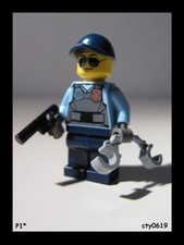 LEGO : Minifig ~ Policeman ~ Police Officer / 60127 60130 853570 ( cty0619 )