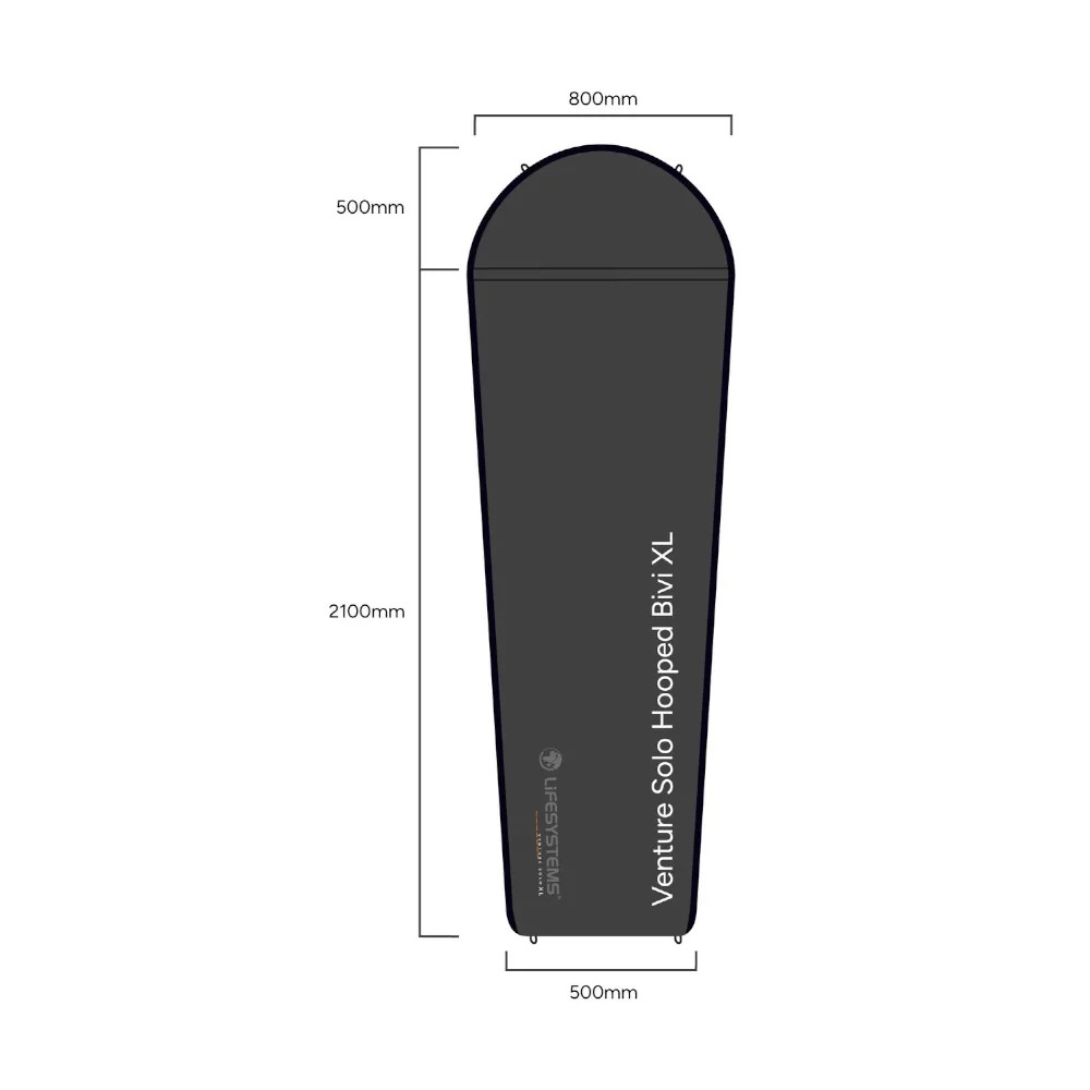 LifeSystems Venture Solo XL Hooped Bivi tent - compacte shelter - Grijs 2 LifeSystems Venture Solo XL Hooped Bivi tent - compacte shelter - Grijs