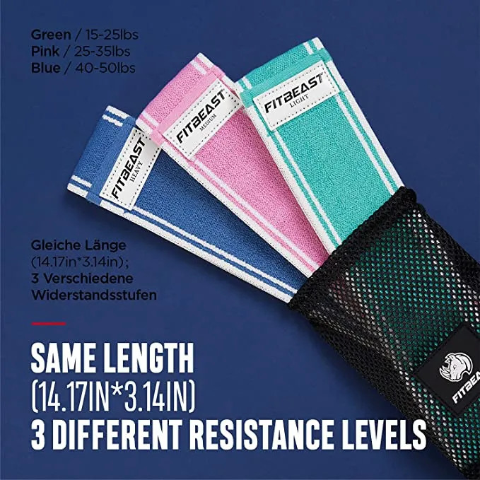 Lot De 3 Gommes Fitness Fitbeast Mix 3 Lot De 3 Gommes Fitness Fitbeast Mix