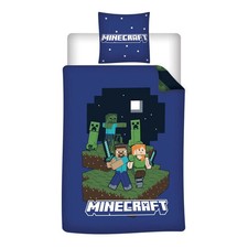Minecraft Dekbedovertrek 140x200cm 1 Minecraft Dekbedovertrek 140x200cm