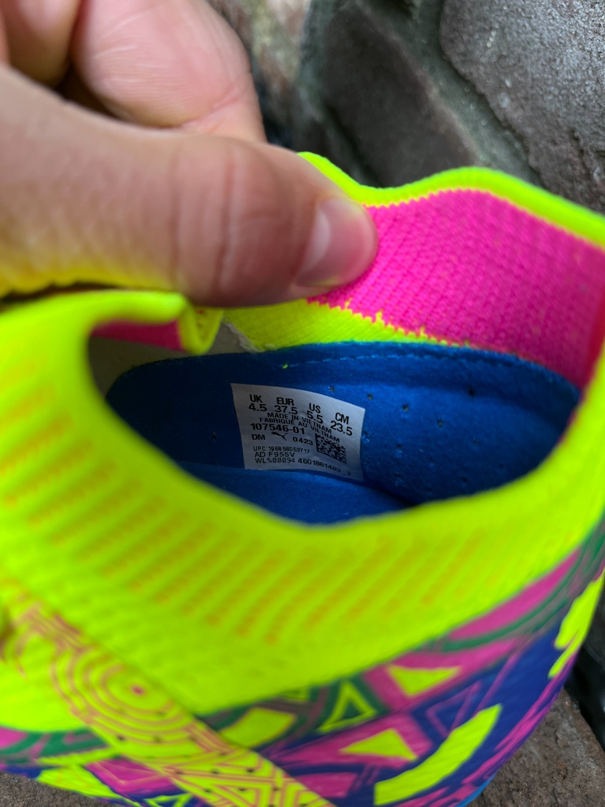 NEW Puma Future Ultimate Energy Pack, US 5.5, EU 37.5, Blue/Yellow/Pink 6 NEW Puma Future Ultimate Energy Pack, US 5.5, EU 37.5, Blue/Yellow/Pink