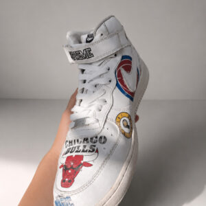 Nike Air Force 1 Mid Supreme x NBA White US 8.5 EU 42 AQ8017-100 Box