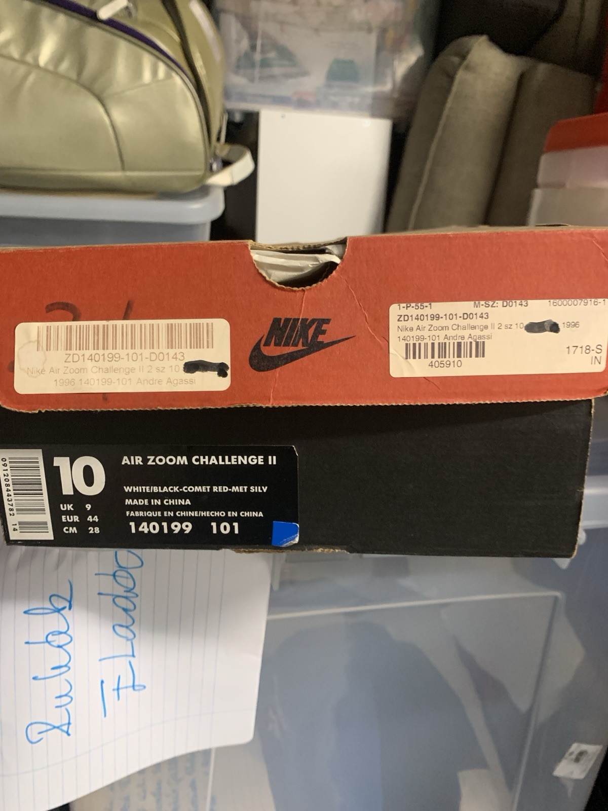 Nike Air Zoom Challenge 2 OG/Agassi 1996/Vintage/Tennis/Size 10us 8 Nike Air Zoom Challenge 2 OG/Agassi 1996/Vintage/Tennis/Size 10us