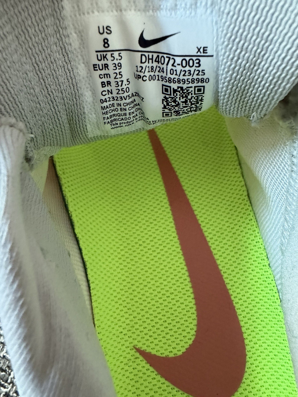 Nike Air Zoom Pegasus 39 size 39, US 8 (W) 7 Nike Air Zoom Pegasus 39 size 39, US 8 (W)