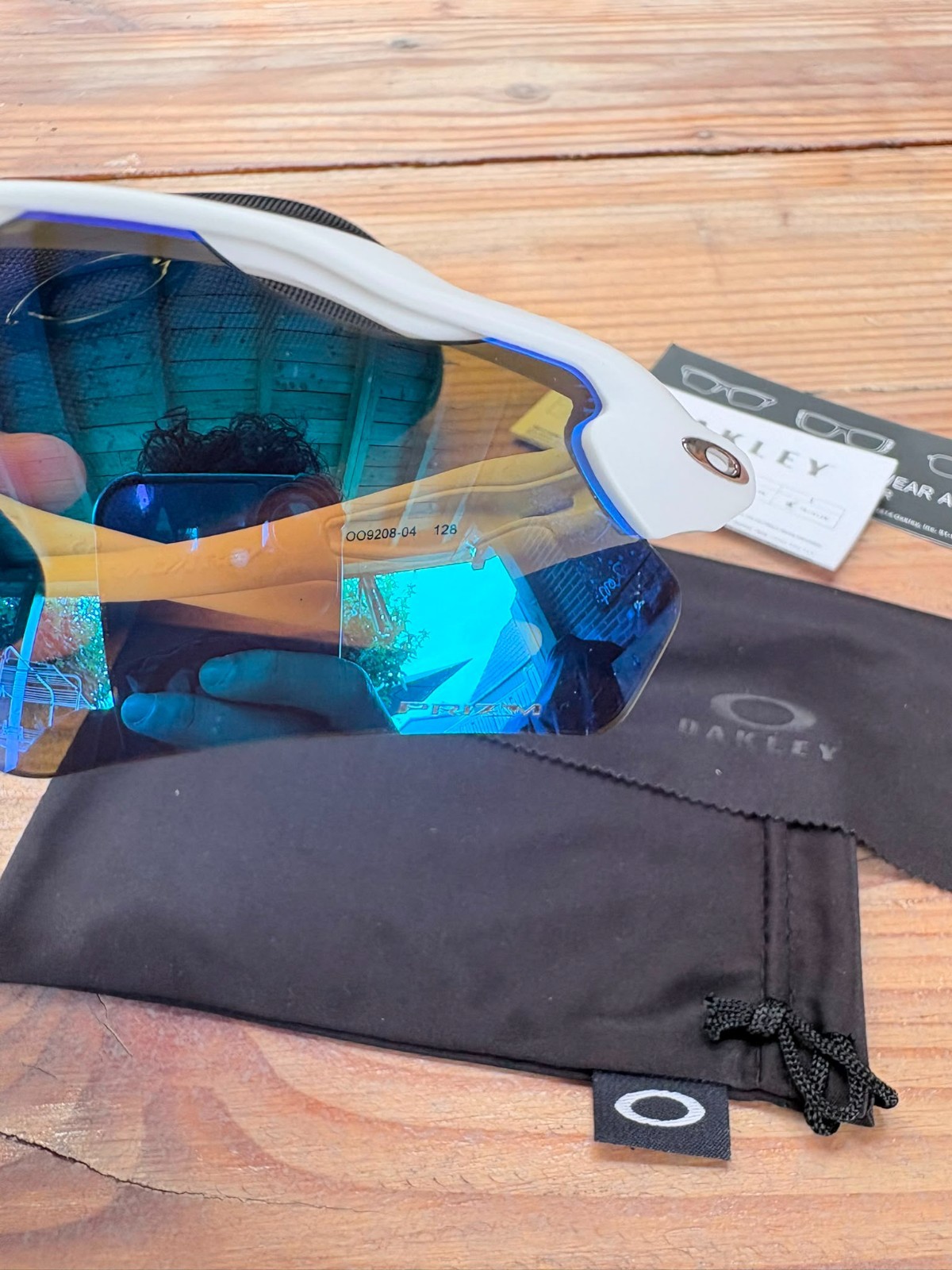 Oakley Radar Prizm Ev Zonnebril Donkerblauw/Wit - Nieuw 3 Oakley Radar Prizm Ev Zonnebril Donkerblauw/Wit - Nieuw