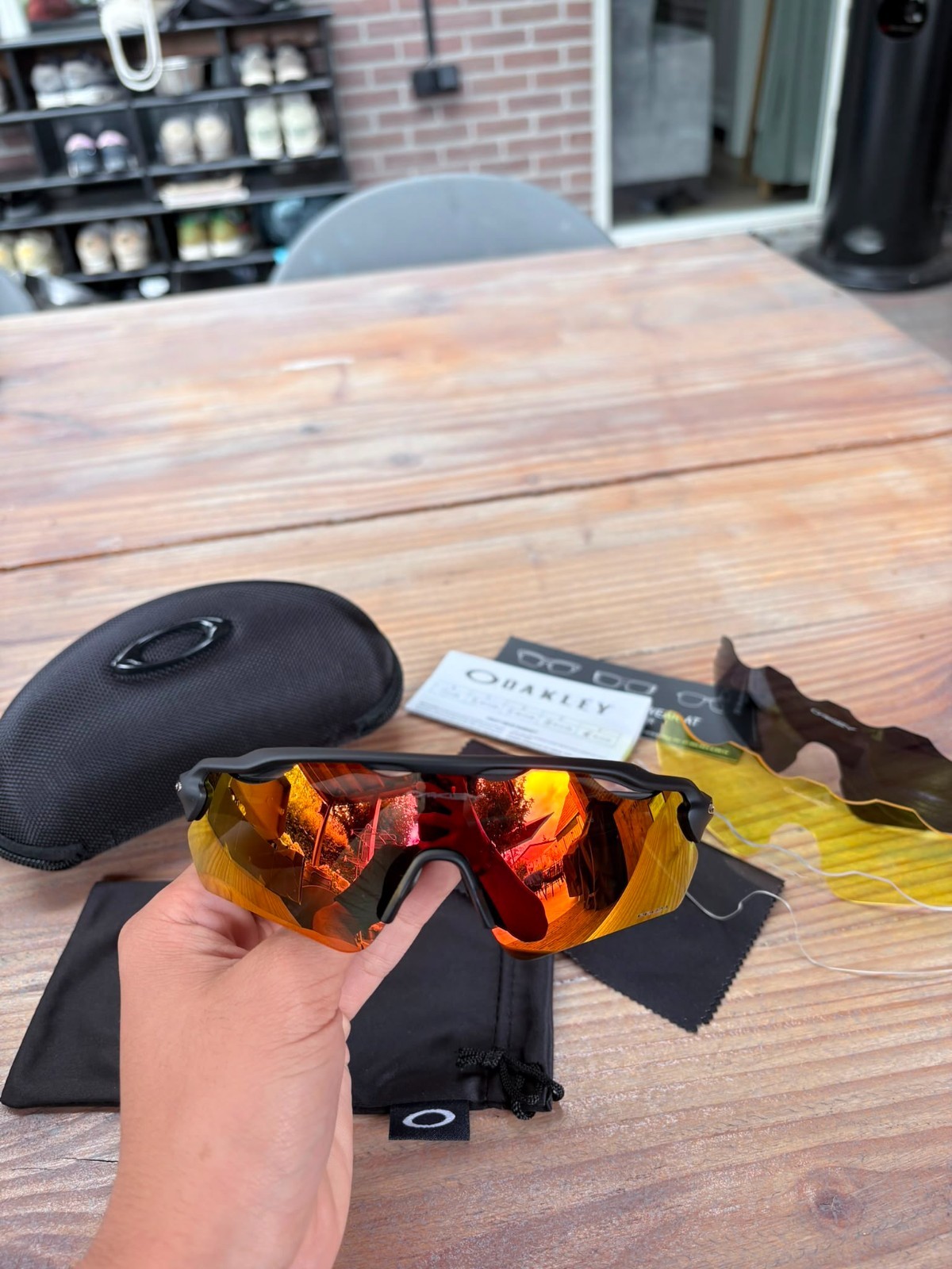 Oakley Radar Prizm Ev Zonnebril Iridium Rood - Nieuw 1 Oakley Radar Prizm Ev Zonnebril Iridium Rood - Nieuw