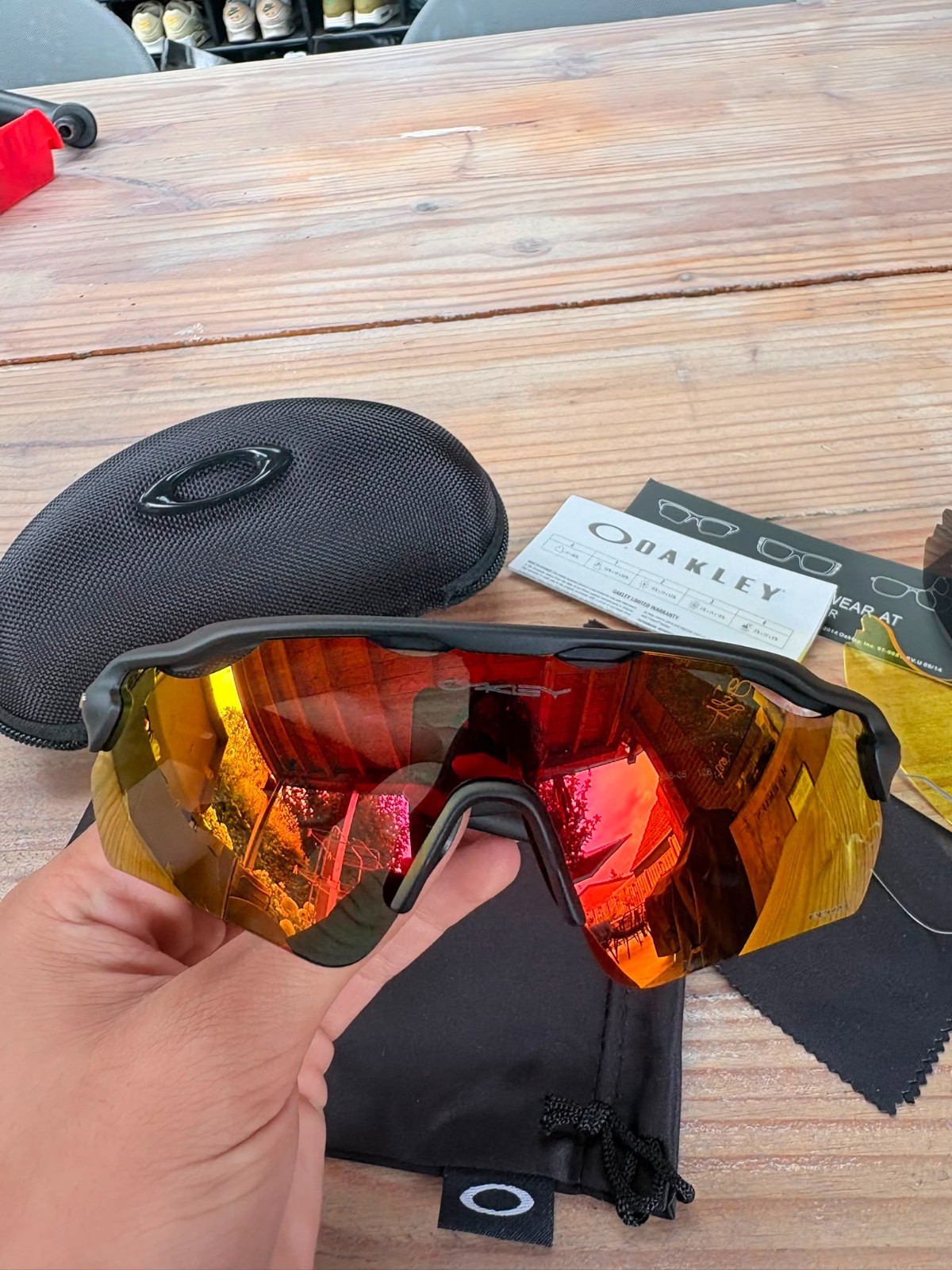 Oakley Radar Prizm Ev Zonnebril Iridium Rood - Nieuw 2 Oakley Radar Prizm Ev Zonnebril Iridium Rood - Nieuw