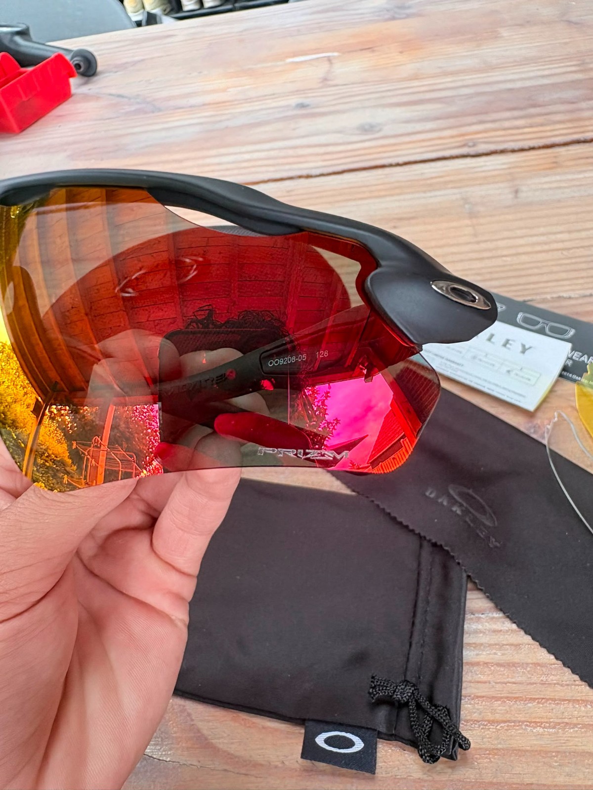 Oakley Radar Prizm Ev Zonnebril Iridium Rood - Nieuw 3 Oakley Radar Prizm Ev Zonnebril Iridium Rood - Nieuw