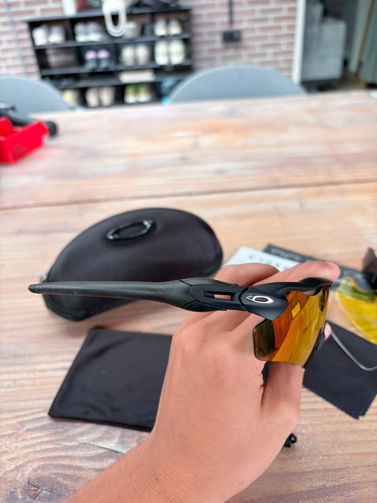 Oakley Radar Prizm Ev Zonnebril Iridium Rood - Nieuw 4 Oakley Radar Prizm Ev Zonnebril Iridium Rood - Nieuw