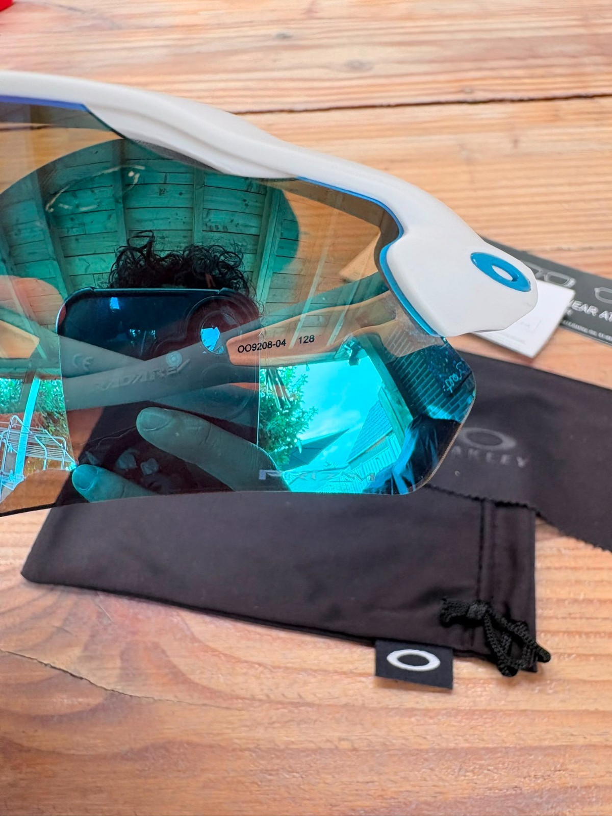 Oakley Radar Prizm Ev Zonnebril Lichtblauw/Wit - Nieuw 3 Oakley Radar Prizm Ev Zonnebril Lichtblauw/Wit - Nieuw