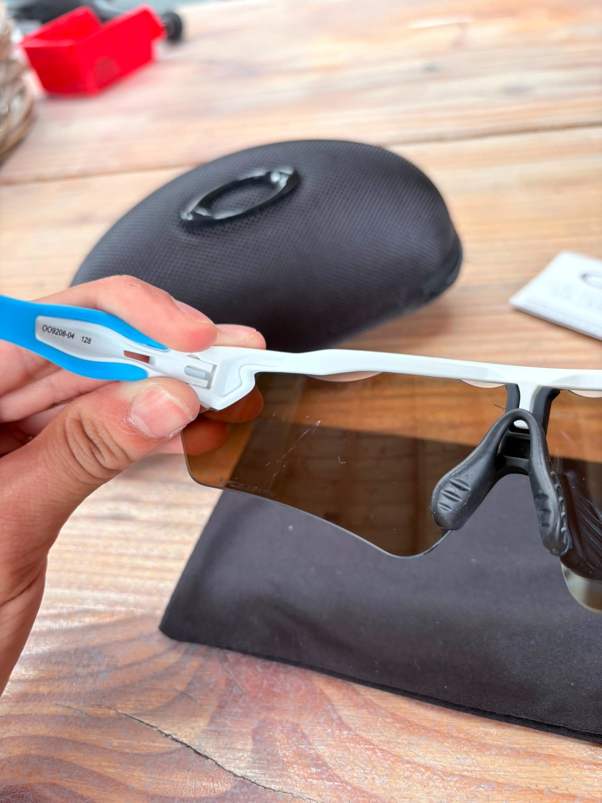 Oakley Radar Prizm Ev Zonnebril Lichtblauw/Wit - Nieuw 6 Oakley Radar Prizm Ev Zonnebril Lichtblauw/Wit - Nieuw