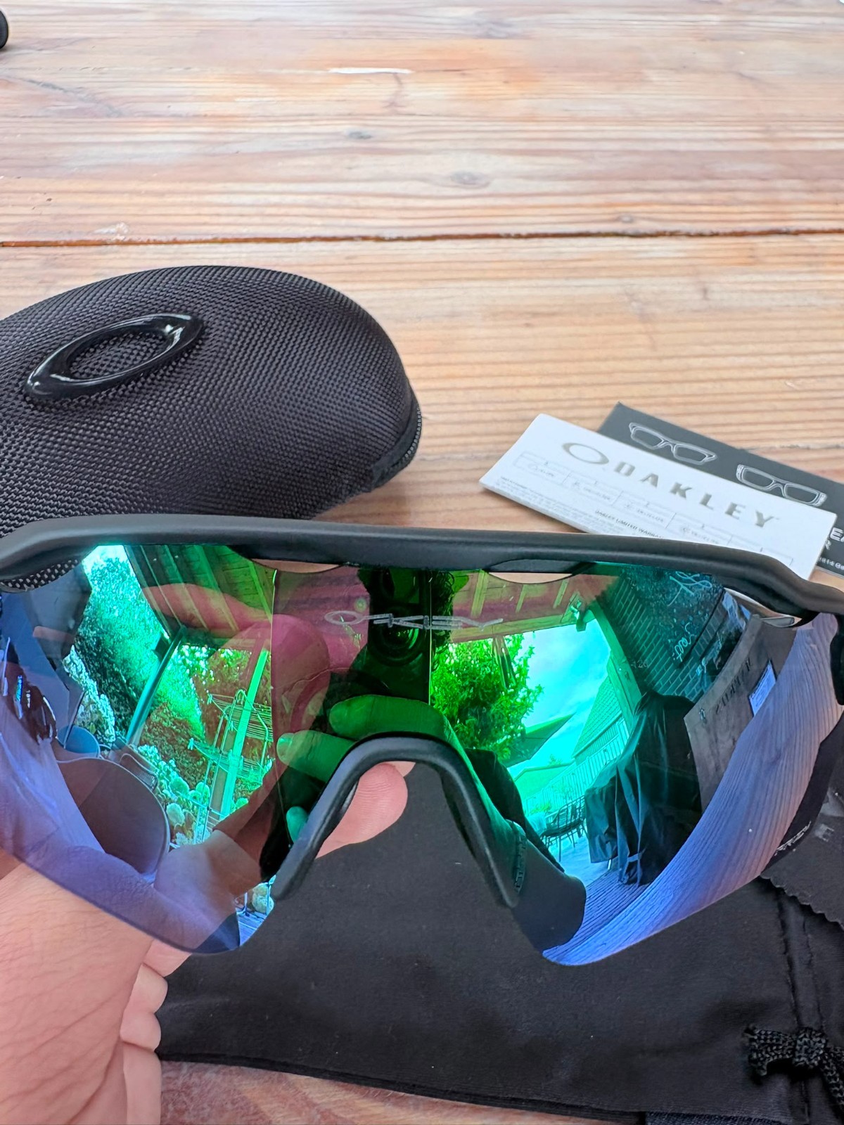Oakley Radar Prizm Ev Zonnebril Paars/Groen - Nieuw 2 Oakley Radar Prizm Ev Zonnebril Paars/Groen - Nieuw
