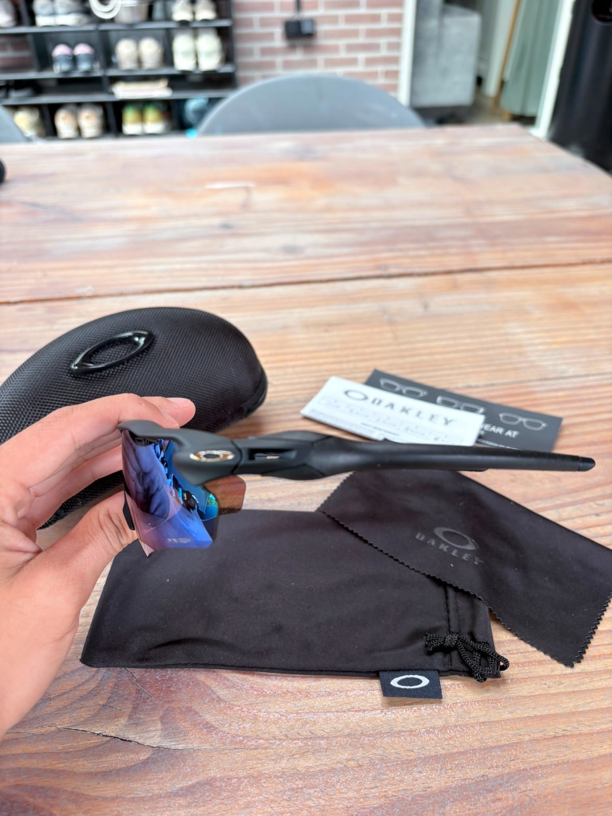 Oakley Radar Prizm Ev Zonnebril Paars/Groen - Nieuw 4 Oakley Radar Prizm Ev Zonnebril Paars/Groen - Nieuw