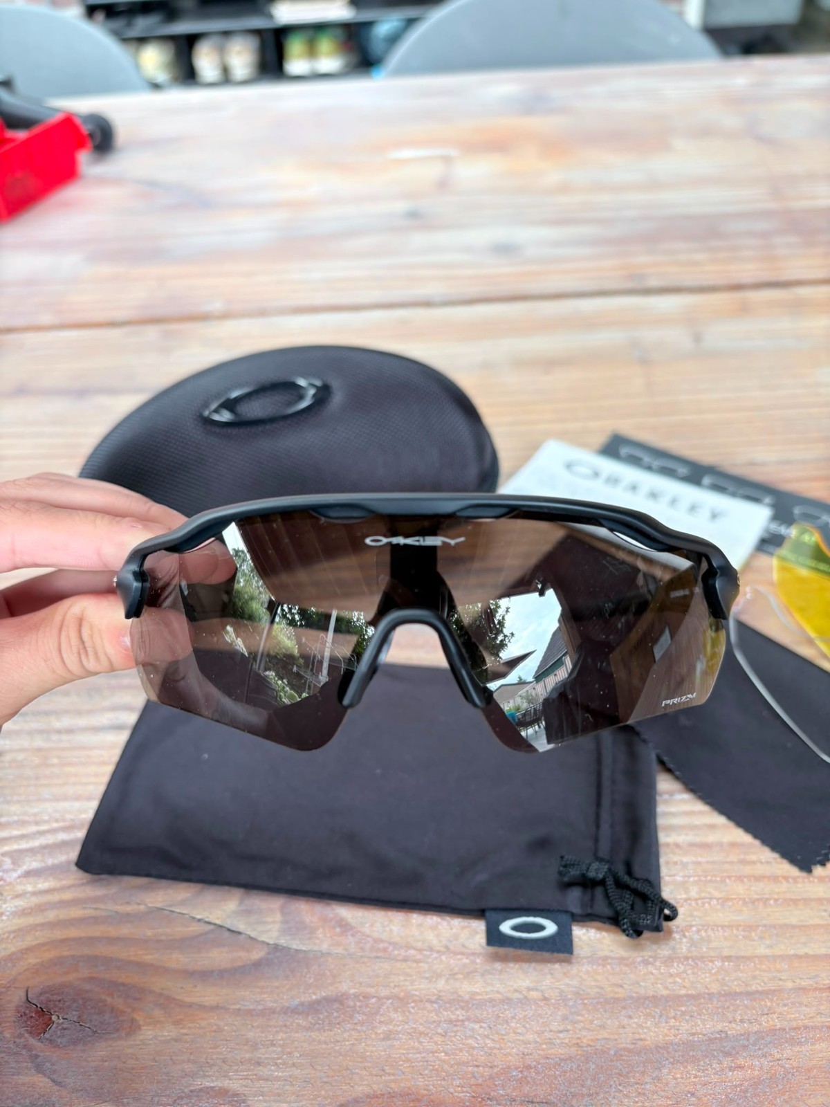 Oakley Radar Prizm Ev Zonnebril Smoked Zwart - Nieuw 1 Oakley Radar Prizm Ev Zonnebril Smoked Zwart - Nieuw