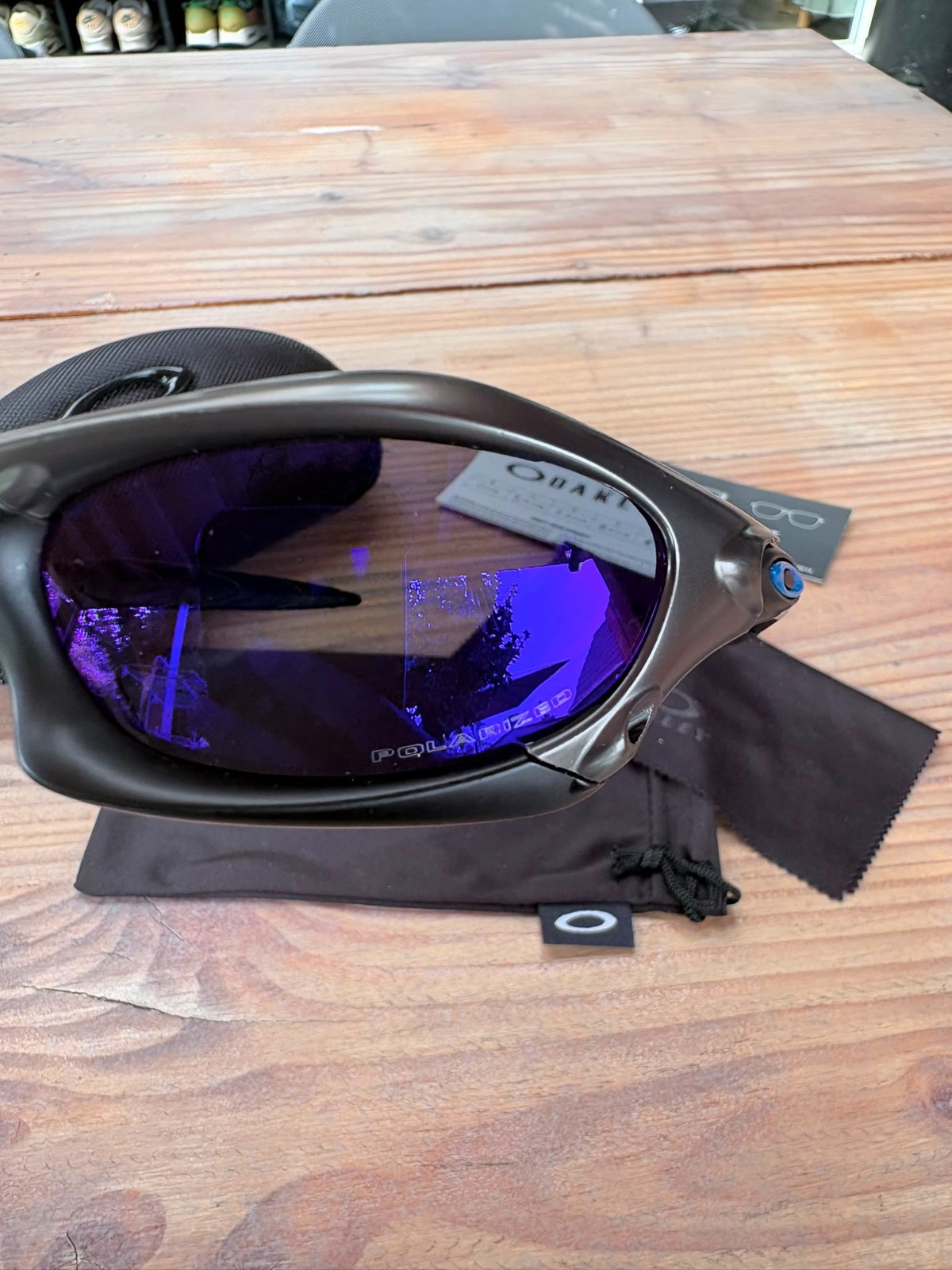 Oakley Splice Zonnebril Donkerblauw/Paars - Nieuw 3 Oakley Splice Zonnebril Donkerblauw/Paars - Nieuw