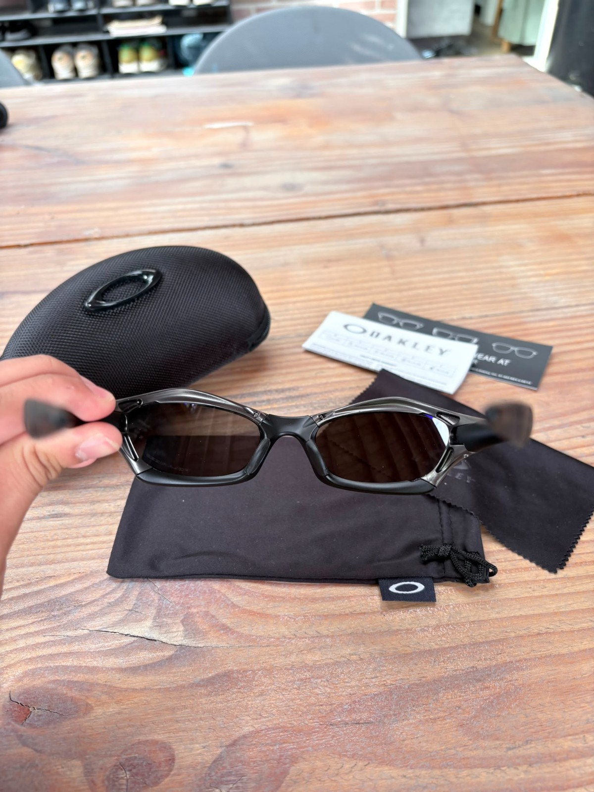 Oakley Splice Zonnebril Donkerblauw/Paars - Nieuw 5 Oakley Splice Zonnebril Donkerblauw/Paars - Nieuw