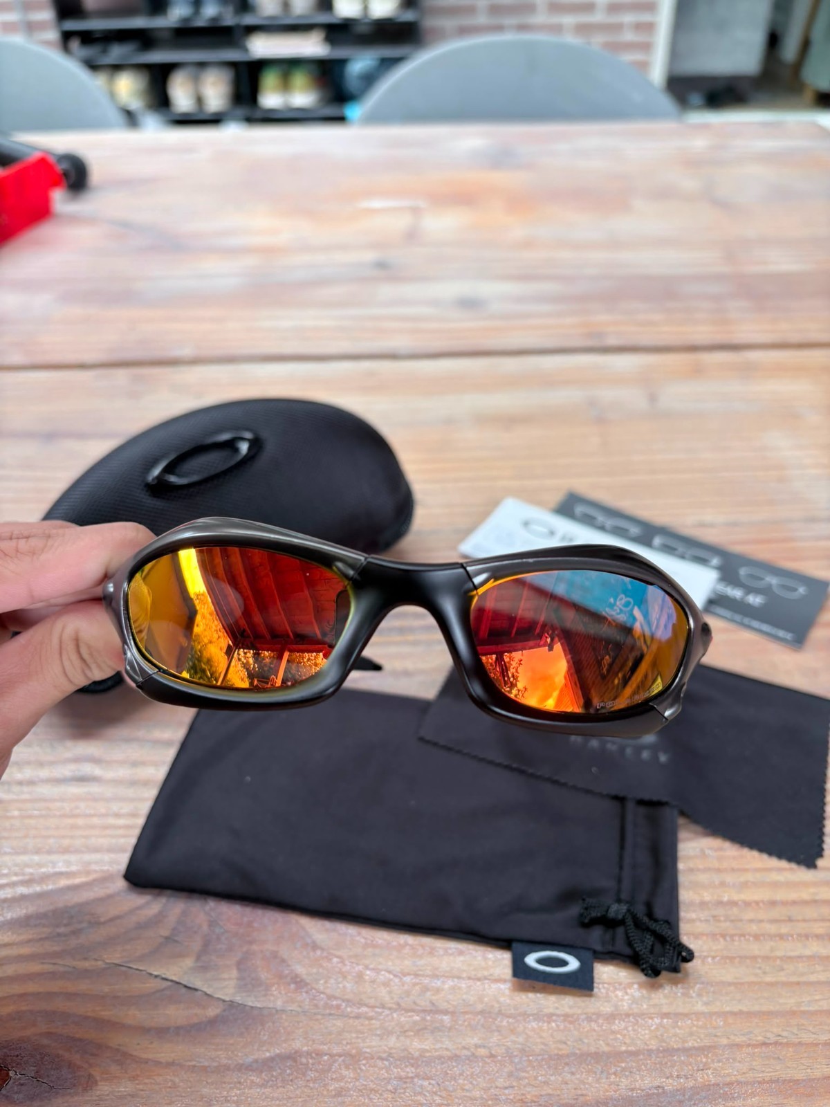 Oakley Splice Zonnebril Iiridium Rood - Nieuw 2 Oakley Splice Zonnebril Iiridium Rood - Nieuw